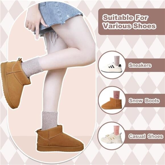 New 5 Pairs Fuzzy Soft Cozy Comfortable Socks for Women, Casual Sleep Comfy Sock - Picture 5 of 6